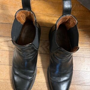 Frye Black Leather Booties